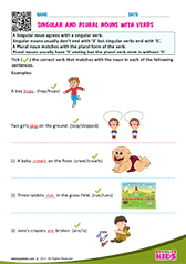 Singular and Plural Noun with Verbs