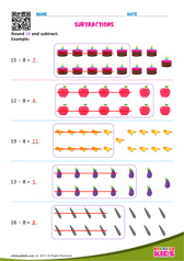 Subtractions Using 8