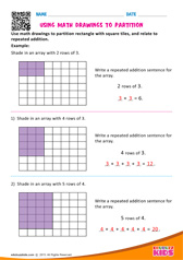 Use Math Drawings to Partition