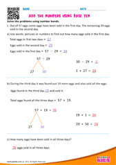 Add the Numbers Using Base 10