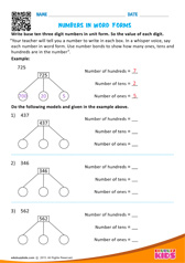 Write Numbers in Unit Forms