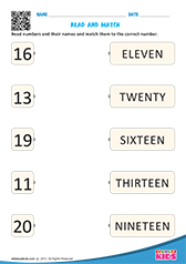 Read And Match Numbers