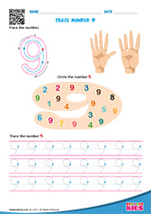 Trace and Circle 9