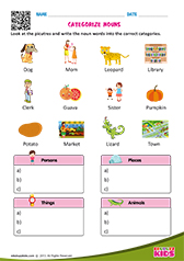 Categorize Nouns