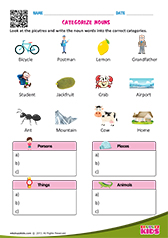 Categorize Nouns