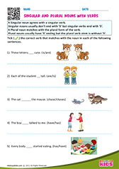 Singular and Plural Noun With Verbs