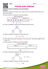 Addition word problems