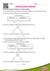 Addition word problems