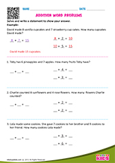 Addition word problems