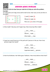 Addition word problems