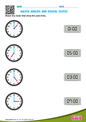 Match Analog and Digital clocks