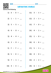 Subtraction Facts - Numbers Up to 10