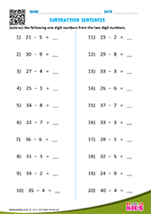 Subtraction Sentences