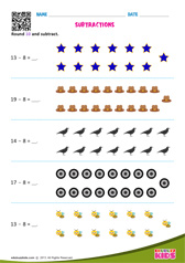 Subtracting 8 - Numbers Upto 20