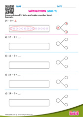 Subtractions Using 9