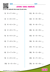 Adding three numbers