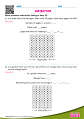 Subtraction Taking As Base 10