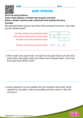 Word Problems Using Tape Diagram