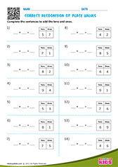 Correct Recognize Place Values