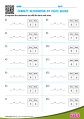 Correct Recognize Place Values