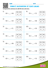 Correct Recognize Place Values