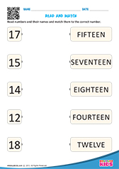Read And Match Numbers