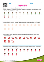 Subtraction Word Problems