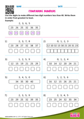 Comparing numbers